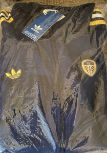 Leeds United adidas Terrace Icons Track Top BNWT Blue Size large for sale on Ebay