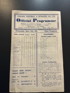Chelsea Football & Athletic Co. V. Coventry City, 1946 for sale on Ebay