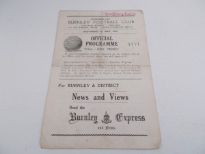 Burnley v Sheffield United 45/46 for sale on Ebay