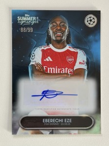 Topps Summer Signings 2025: Eberechi Eze Arsenal Autograph /99 for sale on Ebay