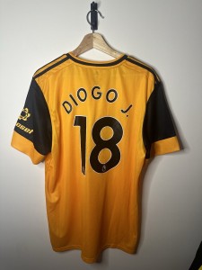 Authentic Wolves 2020/21 Home Shirt With Diogo Jota Nameset for sale on Ebay