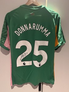 GIANLUIGI DONNARUMA HAND SIGNED MANCHESTER CITY SHIRT *EXACT PROOF & COA* ITALY for sale on Ebay