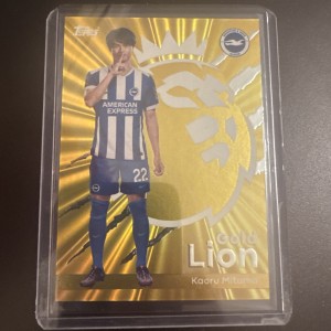 Topps Premier League 2025/2026 Kaoru Mitoma Brighton Gold Lion Card for sale on Ebay