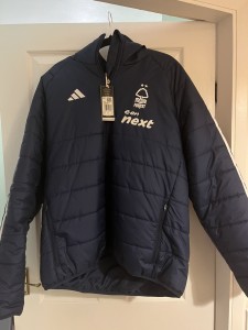 Nottingham Forest Adidas 2024/25 padded bench coat. BNWT. Adults XL for sale on Ebay