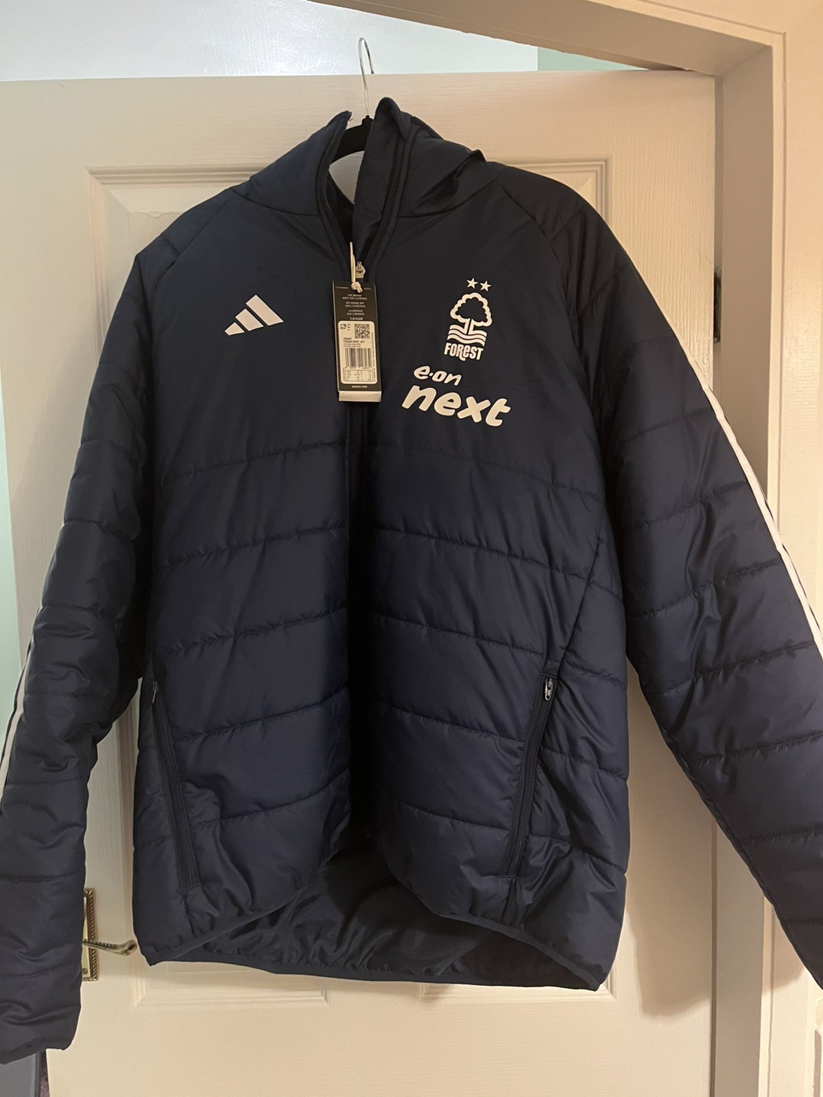 Nottingham Forest Adidas 2024/25 padded bench coat. BNWT. Adults XL for sale on Ebay