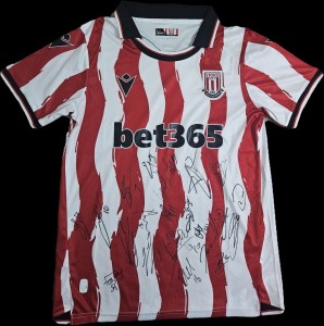 Stoke City Fc 2025/26 Squad Signed Home Shirt Autograph Potters COA & PROOF for sale on Ebay
