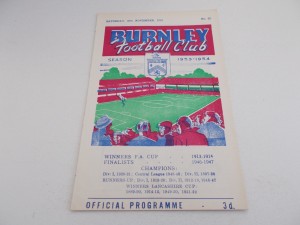 Burnley  v  Bury  53/54  RESERVES for sale on Ebay
