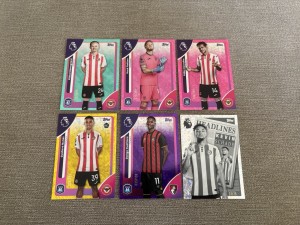 Topps Premier League 2026 Brentford Numbered Parallel Bundle for sale on Ebay