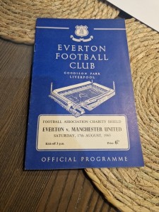 Everton v Manchester United 1963 Charity Shield Football Programme for sale on Ebay