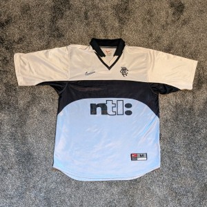 Original Genuine Rangers 1999/2000 Nike Away Shirt Mens Medium (M RFC 99/00 NTL) for sale on Ebay