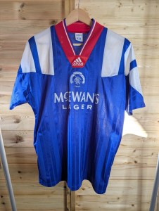 Rare Original Glasgow Rangers 1992/1994 Home Shirt MEDIUM ADIDAS  for sale on Ebay