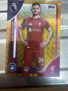 Andy Robertson Topps Premier League 2025/26 1/1 Foil Fractor Liverpool for sale on Ebay