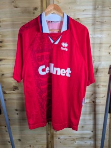 Rare Original Middlesbrough 1996/1997 Home Shirt LARGE ERREA for sale on Ebay