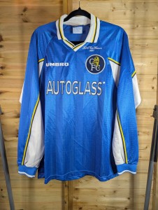 Rare Original Chelsea 1997/1999 Long Sleeve Home Shirt Wise #11 LARGE UMBRO for sale on Ebay
