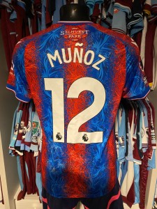 Crystal Palace - Daniel Munoz Match Worn Home Shirt 2024 v West Ham Size Medium for sale on Ebay