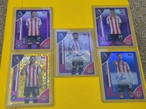 Brentford 5 Card Numbered/auto Bundle. Topps Premier League 2026 for sale on Ebay