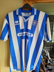 Vintage Men's ERREA Brighton & Hove Albion 1999-2000 Home Shirt Size L - T19 for sale on Ebay