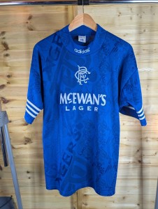 Rare Original Glasgow Rangers 1994/1996 Home Shirt LARGE ADIDAS VGC for sale on Ebay