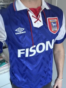 Ipswich Town 92/93/94 Home Shirt. Umbro. Size Medium for sale on Ebay