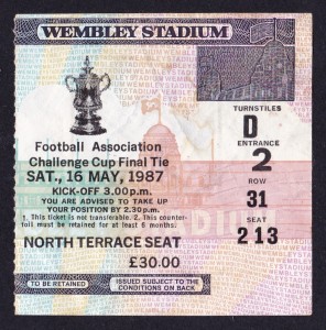 1987 FA Cup Final COVENTRY CITY v TOTTENHAM HOTSPUR *Fair/Good Football Ticket* for sale on Ebay