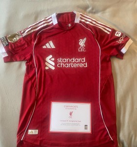 Signed Match Issue Florian Wirtz Liverpool Shirt With COA for sale on Ebay