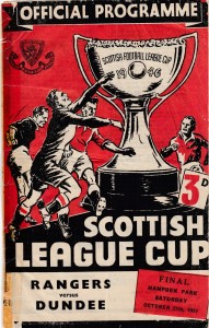 1951 SCOTTISH LEAGUE CUP FINAL  RANGERS V DUNDEE 27/10/1952  HAMPDEN PARK for sale on Ebay
