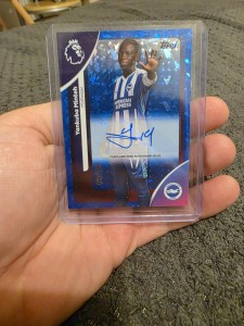 Topps Premier League 2026 - Minteh Brighton Auto Parallel Colour Match /150 for sale on Ebay