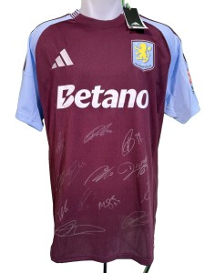 Aston Villa Mens Signed 2024/25 Home Shirt for sale on Ebay