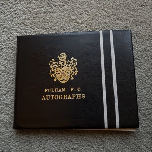 Fulham FC Autograph Book 1970s for sale on Ebay