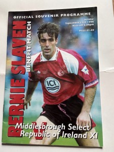 Middlesbrough Select v Republic Of Ireland XI 15/09/1996  for sale on Ebay