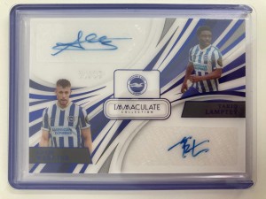 PANINI IMMACULATE 2021 WEBSTER/LAMPTEY BRIGHTON BLUE DUAL AUTOGRAPH 23/35. for sale on Ebay