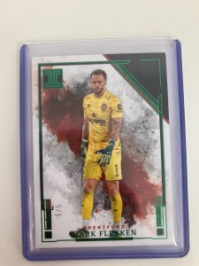 PANINI IMPECCABLE PL 2024-25 MARK FLEKKEN BRENTFORD GREEN PARALLEL 5/5.. for sale on Ebay