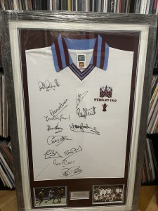 West Ham United FA Cup  Winners  1980 Replica Shirt Signed  with COA for sale on Ebay