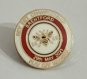 BRENTFORD Football Club FC Badge 2021 PLAY OFF FINAL WINING ENAMEL PROMOTION Pin for sale on Ebay