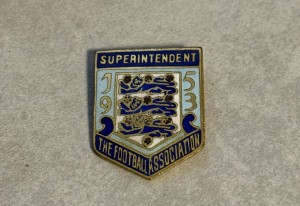 ORIGINAL OLD 1953 FOOTBALL ASSOCIATION SUPERINTENDENT BADGE for sale on Ebay