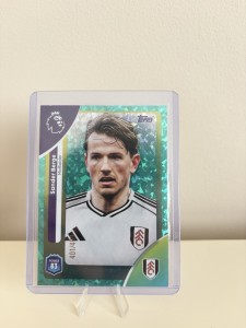 2026 Topps Premier League Numbered Parallel /499 Aqua Sander Berge Fulham FC for sale on Ebay