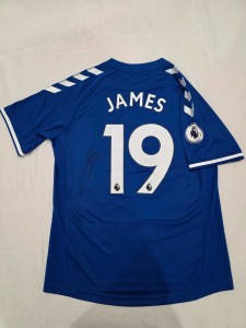 James Rodriguez #19 Autographed  Authentic Everton Hummel Jersey for sale on Ebay