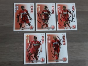 MIDDLESBROUGH - Joblot Of Hand Signed Shoot Out 2006/07 Football trading cards for sale on Ebay