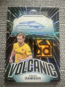 Craig Dawson - Obsidian- Auto Patch - 1/1 Wolves Wolverhampton Wanderers for sale on Ebay