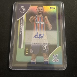 Adam Wharton Crystal Palace Topps Premier League 2026 Autograph Black /10 for sale on Ebay