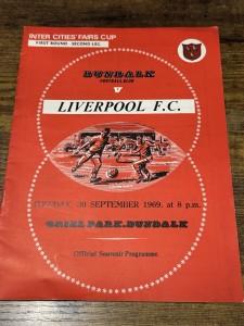 69/70 FAIRS CUP Dundalk V Liverpool   Football Programme for sale on Ebay