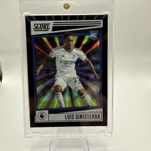 Luis Sinisterra RC Leeds United 2022/23 Panini Score Black Laser Numbered 1/1 RC for sale on Ebay