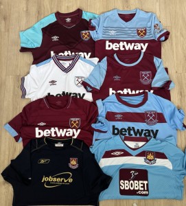 West Ham United Shirt Bundle Jersey Bulk Joblot for sale on Ebay