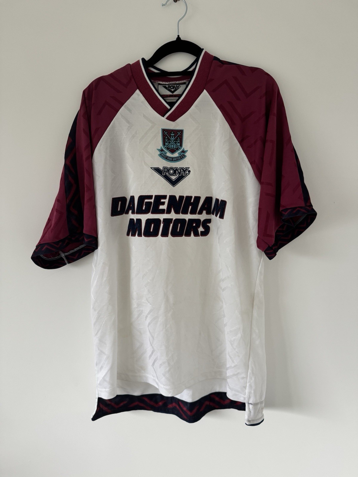 West Ham United 1995/96 Third Shirt Jersey Medium Adults Very Rare Pony for sale on Ebay