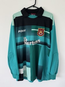 West Ham United 1998/99 Goalkeeper GK Shirt Pony Very Rare Medium Adults Vintage for sale on Ebay