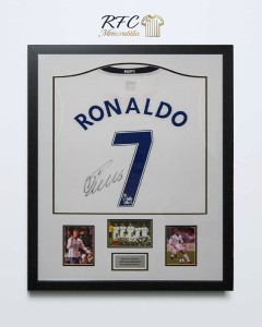 Cristiano Ronaldo Personally Signed 2008 Manchester United Shirt Framed With COA for sale on Ebay