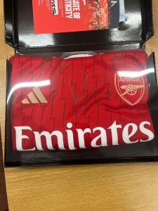 Arsenal 2023/24 Home Shirt Signed By Full Squad With Certificate Of Authenticity for sale on Ebay