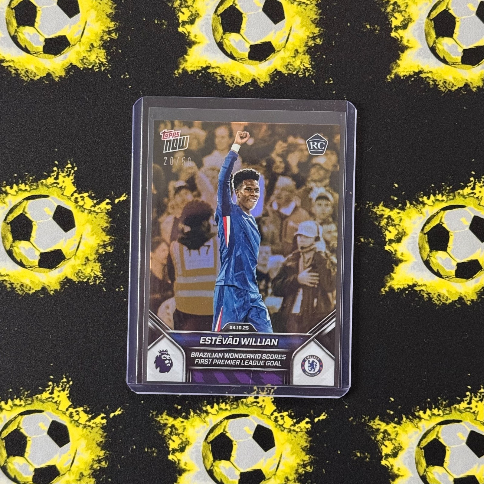 Estevao Willian /50 PARALLEL, Chelsea, First Prem Goal - 25/26 EPL Topps NOW #32 for sale on Ebay