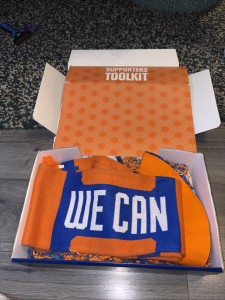 Irn Bru Scotland Supporters Toolkit - Scarf, Beanie Hat And Flag Gift Boxed RARE for sale on Ebay