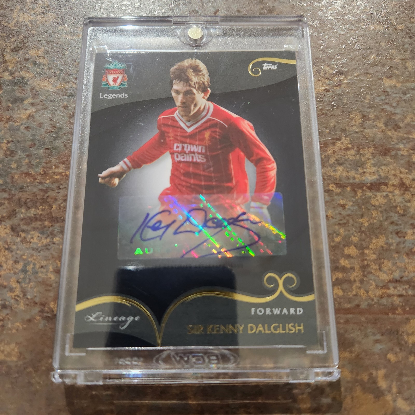 Sir Kenny Dalglish 7/10 Liverpool Lineage Auto - PLAYER SHIRT MATCH for sale on Ebay